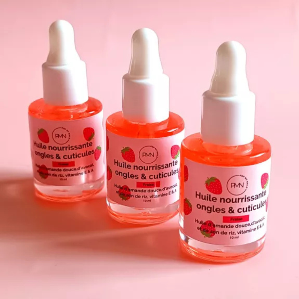 huile cuticules fraise made in france