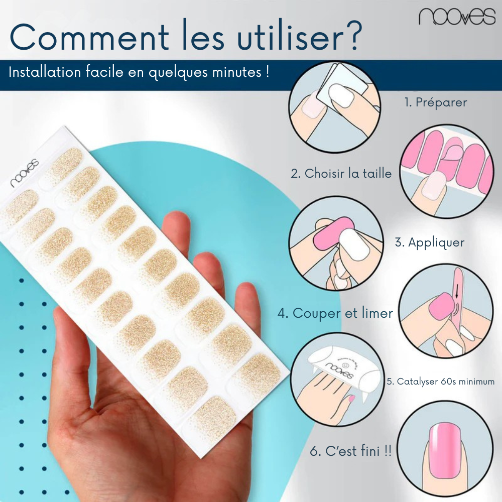 vernis gel été paillettes
