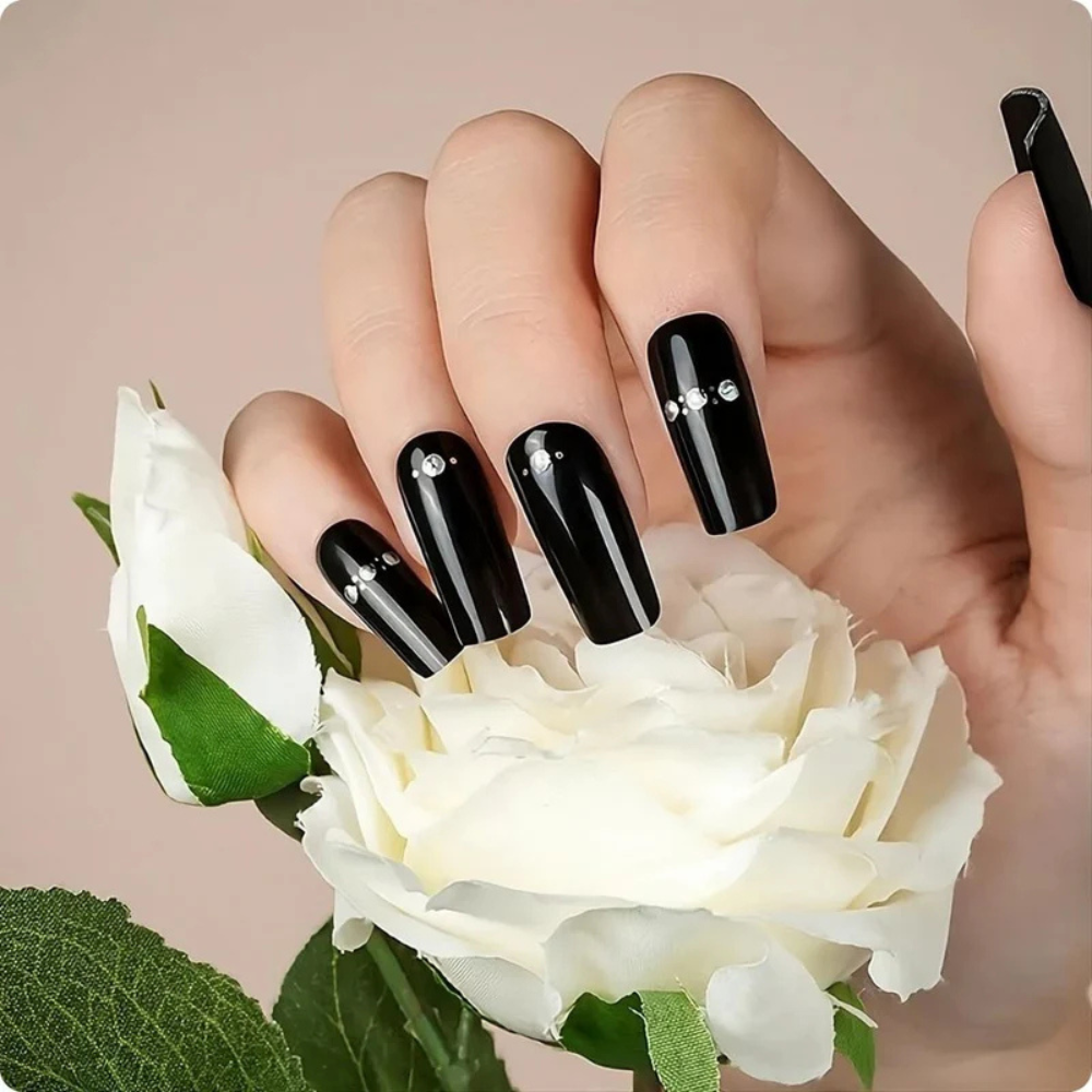 Vernis gel noir Nuit de cristal