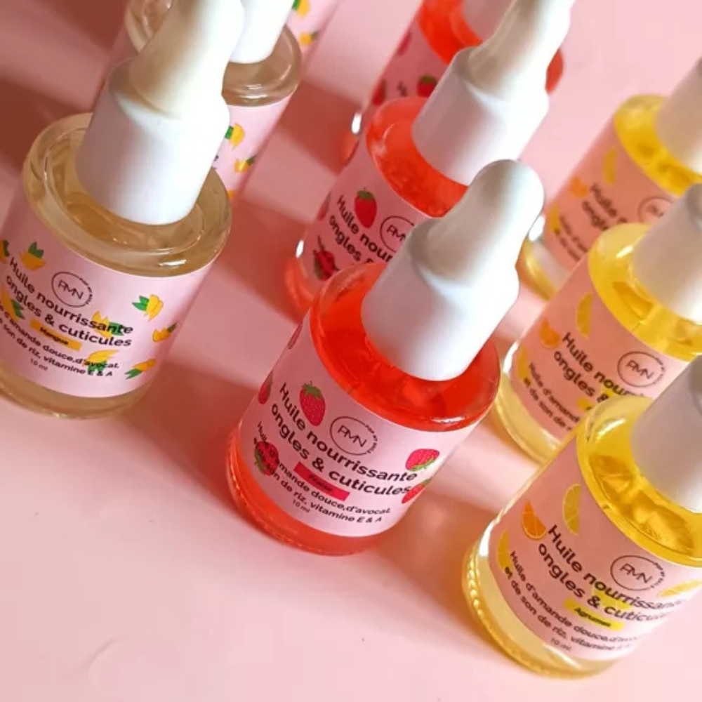 Flacon huile nourrissante fraise