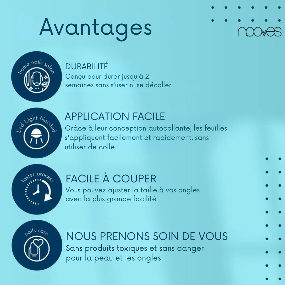 Manucure noir brillant